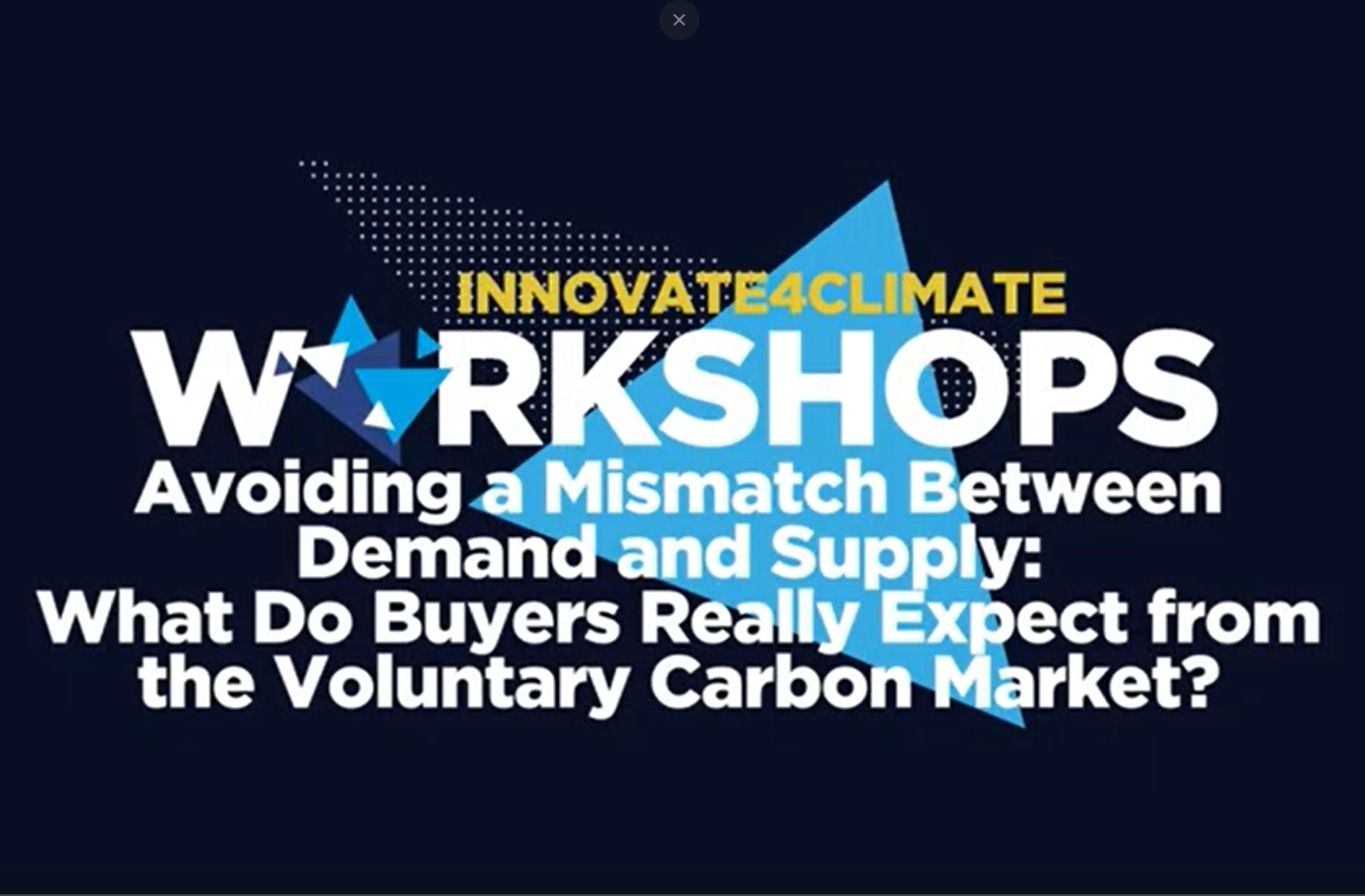 Avoiding a Demand & Supply Mismatch: What do buyers really expect from the voluntary carbon market?